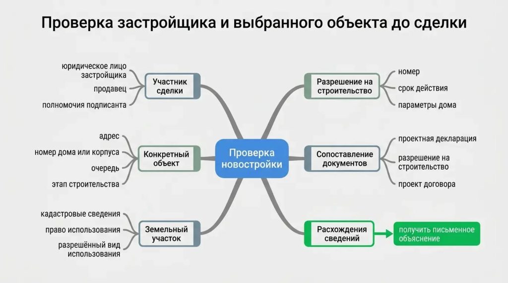 Проверка застройщика и выбранного объекта до сделки